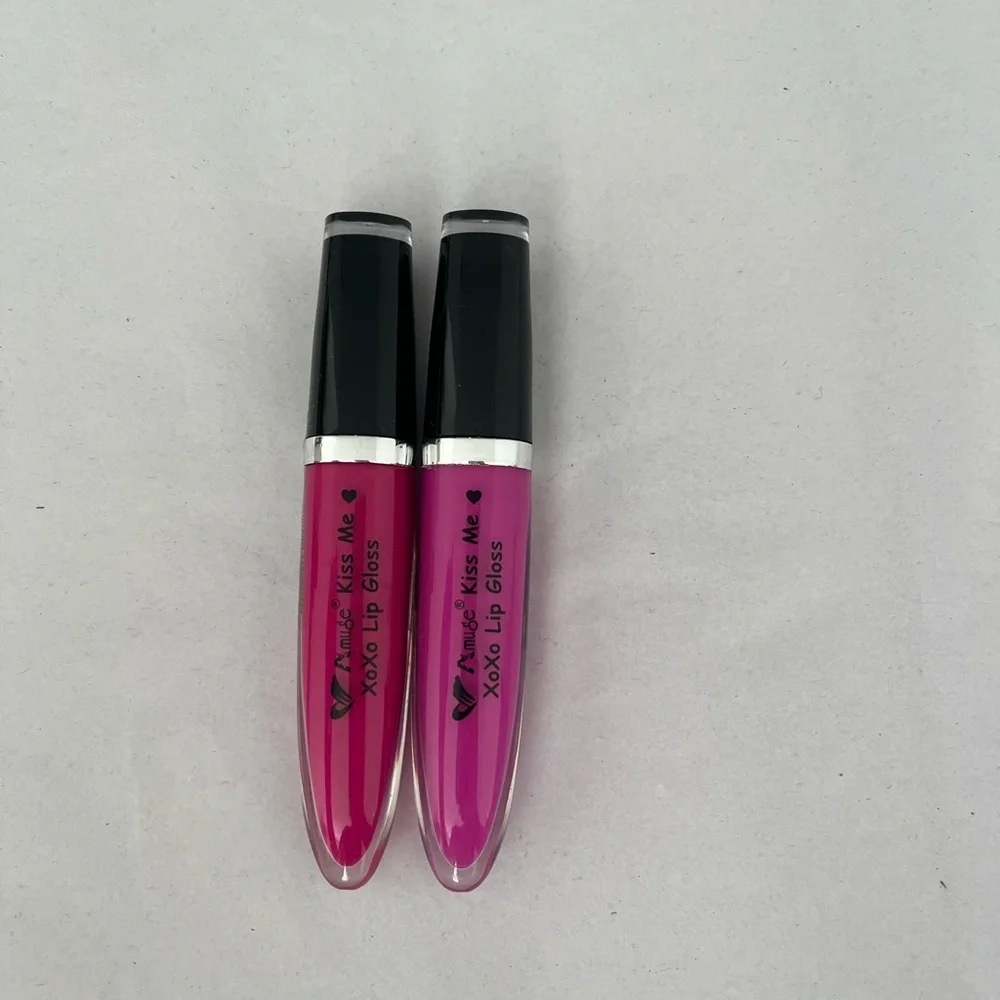 Amuse Kiss Me XOXO Lip Gloss Duo - Fuchsia and Pink
